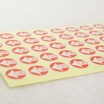 [샵앤몰]50342 원형 시정 스티커 의류 불량 체크(1장당 100개), 4장묶음