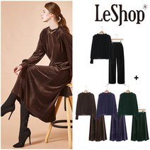 르샵 벨루아 기모 셋업 4종(블라우스 2종 + 팬츠 1종 + 스커트 1종)