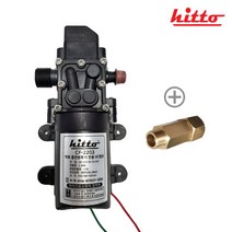 히토 12V DC펌프 충전분무기 펌프 나사산타입 CF-2203-1, 펌프+연결닛뿔(펌프전용), 1개