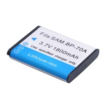 Tecra 삼성호환 ST95 ST100 TL205 WB30F 용 배터리 BP-70A 1 개, 한개옵션0