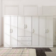 장인가구 클로이 S1 1600옷장세트(옷장+투서랍), 워시