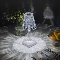 빛이야기 LED 크리스탈 램프 카르텔 조명 스텐드 무드등 단스탠드 파티라이트 단스텐드 예쁜스텐드 미니스탠드 크리스탈스탠드 인테리어스탠드 테이블스탠드 감성캠핑, 5V1A어댑터