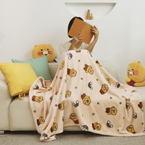 카카오프렌즈 춘식이 밍크 소프트 담요75/100/150_레인보우춘식