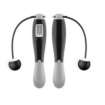 무선줄넘기 스마트로프 줄없는 점프 논와이어 노라인 전자 실내 rpm 홈트유산소 스마트 다이어트 무게, 검은색