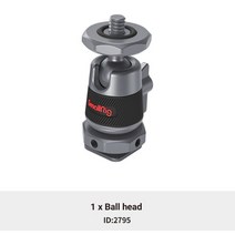 SmallRig 1/2 Buah Kepala Bola Mini dengan Dudukan Sepatu DINGIN 양 Dapat Dilepas Lampu 모니터 Akseso, 01 1pc, 1개