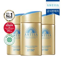 아넷사 퍼펙트 UV 선스크린 스킨케어 밀크 N 60ml 3개, 기타, 기타