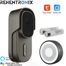 무선 차임벨 현관 초인종 음성 안내기tuya video doorbell wifi 유선, 초인종 배터리