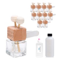 [디퓨저 KIT] 차량용 우드사각리드세트 10개 만들기, 웜우드 50ml, 웜우드 10ml
