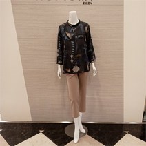 모스코나 NC05 디지털 나염긴팔블라우스 MOBW219Z1