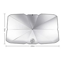 차량용 경량 햇빛가리개 앞유리 전면 호환 접이식 자동 실내 장식 양산 보호 우산, 작은 크기