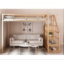 후기모아 2층 벙커 침대 책상 수납 공간 매트리스 포함, 1200mm X 2000mm, GOLD (수납공간 포함)