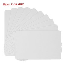 10pcs RFID 카드 NFC 지원 스마트 폰 및 장치 용 화이트 NFC 카드, 갈색