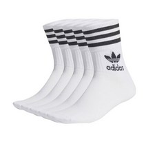 아디다스오리지널 미드컷 크루삭스 5개입 H65458, 스타일번호:H65458 / 사이즈:M