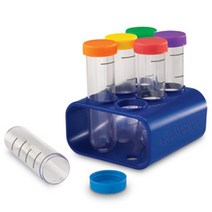 러닝리소스 첫 과학 시리즈) 유아용 실린더 세트 Primary Science Jumbo Test Tubes with Stand, 단품