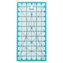 Zoid 16.5cm X 30.5cm(6-1/2인치 x 12인치) 아크릴 눈금자 측정용 양면 퀼팅 미끄럼 방지 투명, 6