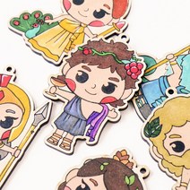 율아트 그리스로마 신화 나무팬던트 팬시우드 팬던트 목걸이 만들기 재료 어린이 초등 미술, 민화팬시우드-그리스로마신화, 아프로디테