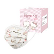 프로월드컵키즈 초소형 헬로키티러블리 마스크 100매입, 100개입, 1매입, 화이트(러블리)