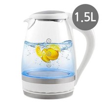 키친아트 유리포트 1.5L 투명 전기 주전자 커피포트, JK상품선택, 쿠팡샵 본상품선택