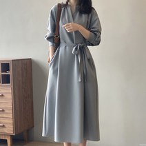 vsyoy차이나 칼라 셔츠 롱스커트
