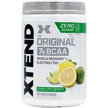 미국 엑스텐드 스포츠 오리지널 BCAA 보충 레몬 30서빙 405g 3가지 맛, 1개, 레몬 라임 스퀴즈