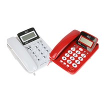 코러스 발신자번호표시 각도조절 사무실전화기 가정 가게 매장, 코러스전화기DT-7770화이트