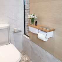 원목 감성 휴지걸이 화장실 무타공 심플 모던, 단일사이즈, K