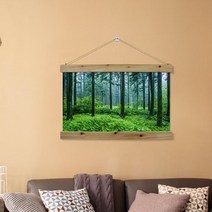 아트박스/꾸밈 cc465-우드스크롤_60CmX40Cm-아름다운제주도, 2타입-유채꽃