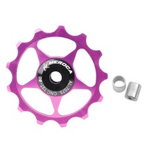 자전거롤러 MEROCA-자전거 뒷 변속기 자전거 롤러 들러 금속 베어링 11T MTB 로드 바이크 자키 휠 7/8, 12 purple 13T