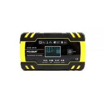 FOXSUR 퍽셔 자동차배터리 충전기 한글화 RED2 12+24V, 옐로우