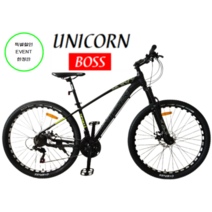 유니콘XC MTB 고급형 자전거 광폭타이어 27.5인치 21단 시마노 디스크 브레이크 무소음자전거, 15.5인치 (155cm~180cm)