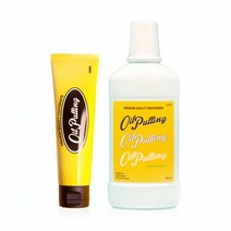 오일풀링 치약 유칼립투스향 120g 1개입 + 오일풀링 자몽향 가글액 500ml 1개입, 단품
