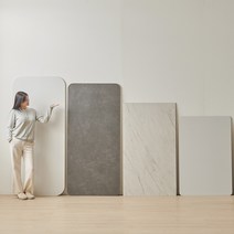 포세린 세라믹 식탁 테이블 상판 2인용 4인용 6인용, 캐슬(라운드), 마블, 1400x800