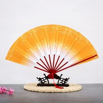 중국 전통 꽃 부채 댄스 팬 다채로운 29*51cm 성인 핸드 방수 이브테일 a 메인 Abanicos Para Boda De Mano, 한개옵션1, 06 A6