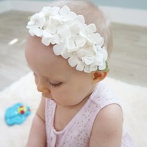 홀리졸리 양모펠트 플라워 슈돌 아기헤어밴드 F01