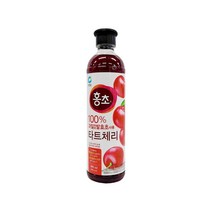청정원 홍초 900ml 마시는식초 건강음료 100프로 과일숙성발효초 에이드활용, 타트체리 900ml