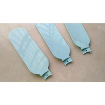 선풍기날개 선풍기부품 푸른 팬 잎 블레이드 ABS 소재 3 개 170x60mm, 한개옵션0, 3개