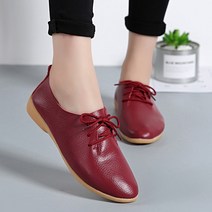 여성 플랫 메리제인 슈즈 로퍼 가죽 여름 캐주얼 신발 모카신 뾰족한 발가락