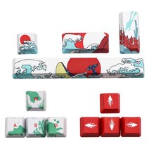 염료 서브 베드 키 캡 12 키 6.25u 커스텀 기계식 키보드를위한 Spacebar PBT, C