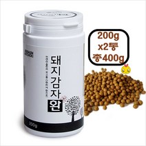 착한농부 돼지감자환 뚱딴지 귀화식물 순수발효 이눌린성분 면역력 증진 식이섬유 비타민 순수원료 국내산 돼지 감자 추출분말 건강환 온가족 건강지킴이 건강식품 선물, 2통, 200g