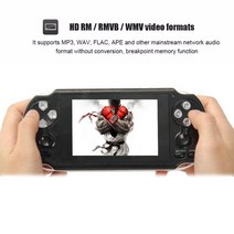 듀얼 로커 핸드 레트로 휴대용 비디오 게임 콘솔 4.3 "4GB/8GB PSP 카메라 전자 책 판매 지원, [01] 4gb Black, 한개옵션1, 01 4gb Black