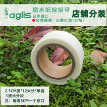 접착 광분해 접목 테이프 아그리스 파라필름 일본 수입 아글리스 찹쌀 종이 접합막 셀프 밀착 장미 월계 황금알 접합대, [5cm분할]가로2.5cmX세로12m로분할()