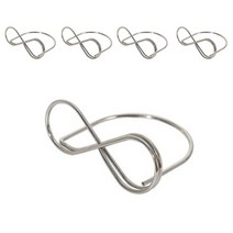 메탈 명함 메모 꽂이 5p, 실버5p