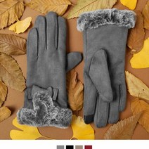 리본 포인트 털 여자 장갑여자장갑 사슴가죽장갑 가죽장갑 겨울장갑 여성장갑 양가죽장갑 모직장갑 털장갑 울장갑