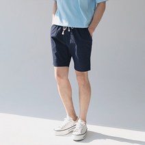 M~5XL 남자 빅사이즈 면 밴딩 5부 여름 반바지