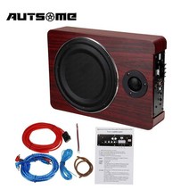 600w 8★ 12V 자동차 앰프 서브우퍼 자동차 오디오 슬림 언더 시트 액티브 서브우퍼 ★★★★★★ 자동차 서브우퍼 우드, 없음