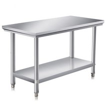 주방 작업대 스테인레스 식당 요리 조리대 직사각형 선반, 120x45x 80