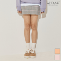 [후아유] WHO.A.U 여성 체크 스커트(SET-UP)_WHWH84911C