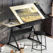 화판 드로잉 테이블 도면 거치대 도면 그림 스케치