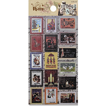 쁘띠팬시 빈티지 스탬프 2탄 DA5196, 혼합색상, 16개