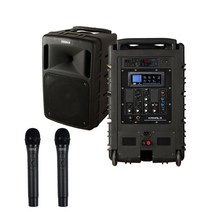 카날스 이동식 스피커 BK-1050N 무선마이크 2개 600W 휴대용, 핸드마이크+핸드마이크